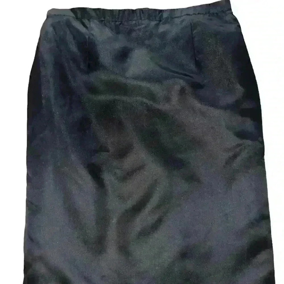 mirella cavorso Career Black Summer Pencil Work skirt size XL - Picture 1 of 4
